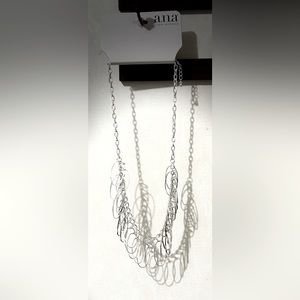NWT!! a.n.a A New Approach silver tone necklace
